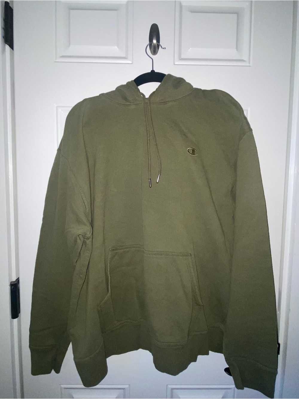 Champion Olive Green Pullover Hooded Sweatshirt